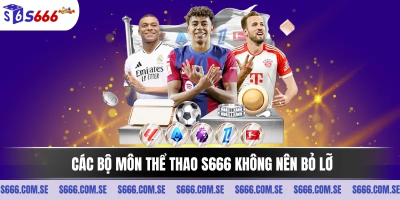 Các bộ môn thể thao S666 không nên bỏ lỡ