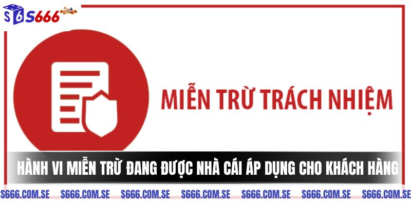 Hành vi miễn trừ đang được nhà cái áp dụng cho khách hàng